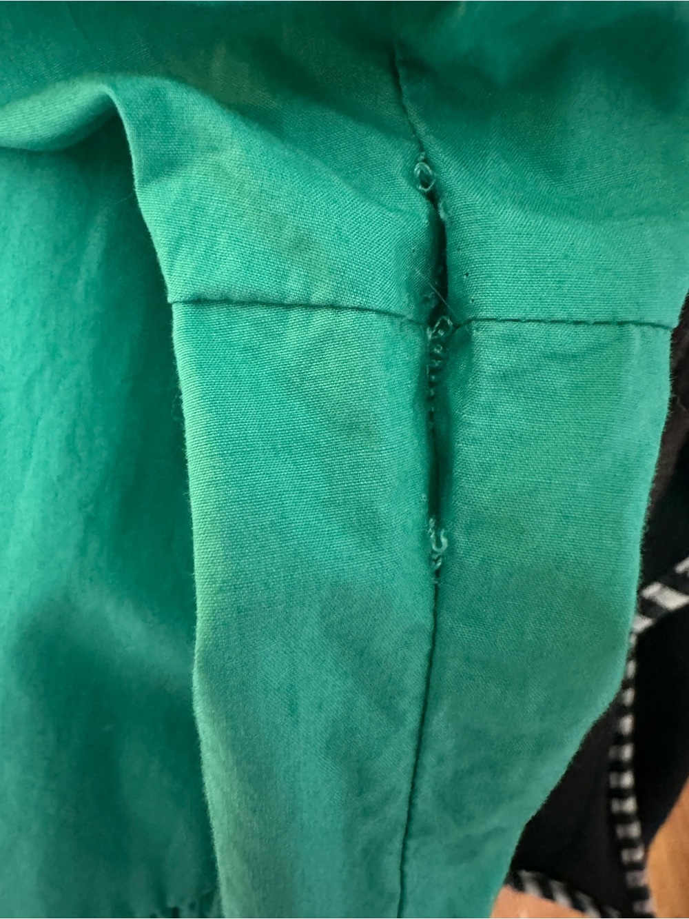 OAK + FORT Teal Ruffled Dress need small stitches 🧵 - Picture 5 of 5